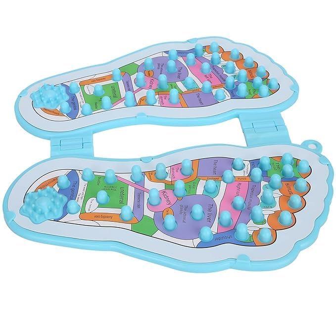 Gyanadh Gyanadh Acupressure Massager Foot Pad Mat Relaxation Reflexology Fatigue Pain Relieve Folding Spa Pressure Points Men Women Health Care Tool Leg Therapy [29x32x3 CM]