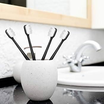 snika snika Extra Soft Toothbrush, Ultra Soft-Bristled Adult Toothbrush Micro Nano 15000 Floss Bristle Good Cleaning Effect For Sensitive Teeth Oral Gum Recession, Manual, White (Set of 2)