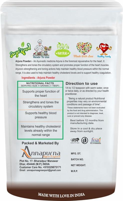 Nimadi Zone Nimadi Zone Arjuna Powder | Arjuna Bark | Terminalia Arjuna chaal Powder for Cholesterol control - 100 GM Nimadi Zone