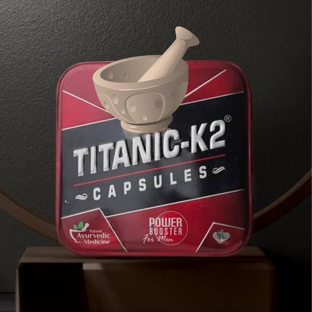 HERBAL ENGINE HERBAL ENGINE Titanic K2 Power Capsule, Enhance Energy, Stamina, Healthy Bones & Sport Performance For Men