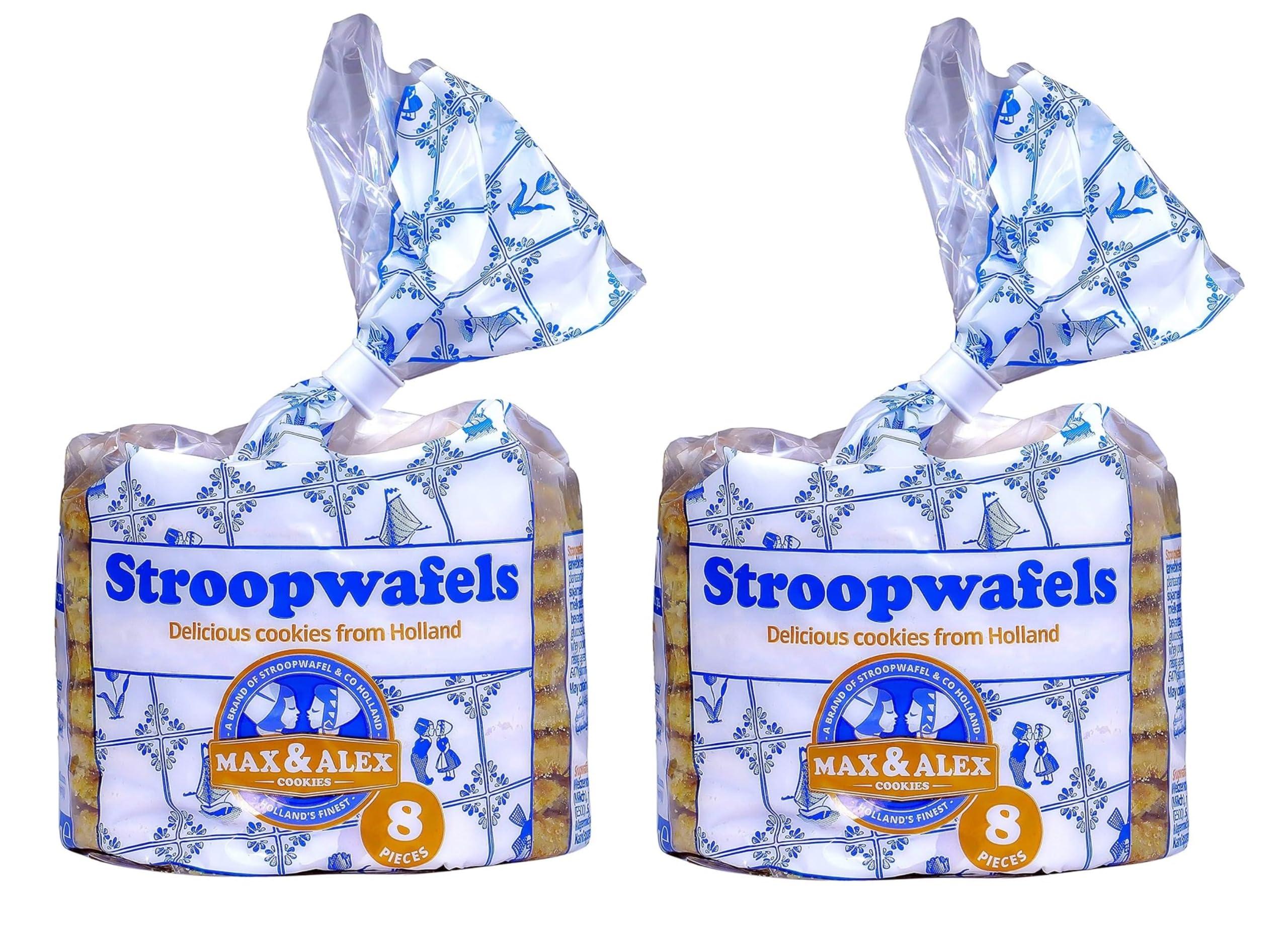 Generic Stroopwafels Max And Alex Original Dutch With Soft Caramel Syrup 8 Pieces 250gm (Pack Of 2)