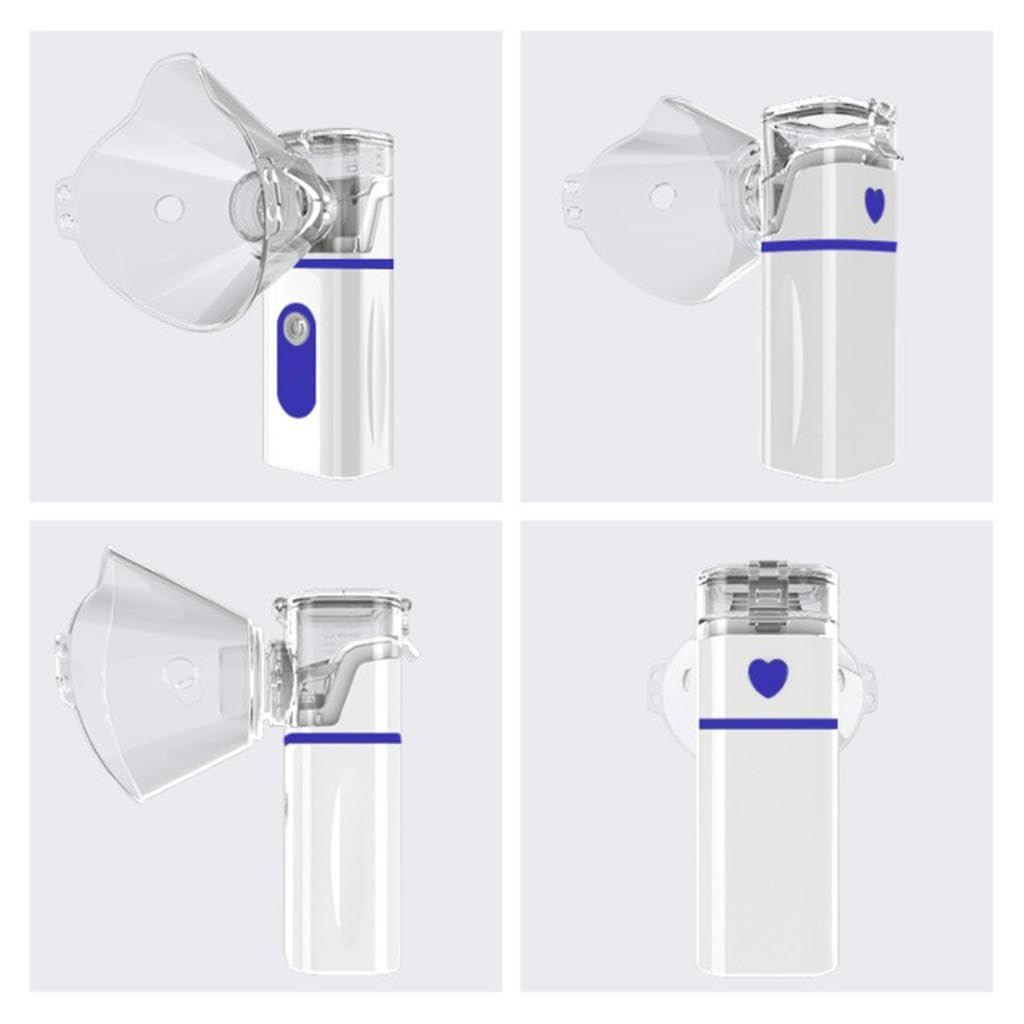 LICHTS LICHTS Handheld Portable Nebulizer Inhaler Ultrasonic Nebuliser Strong Mist Blue