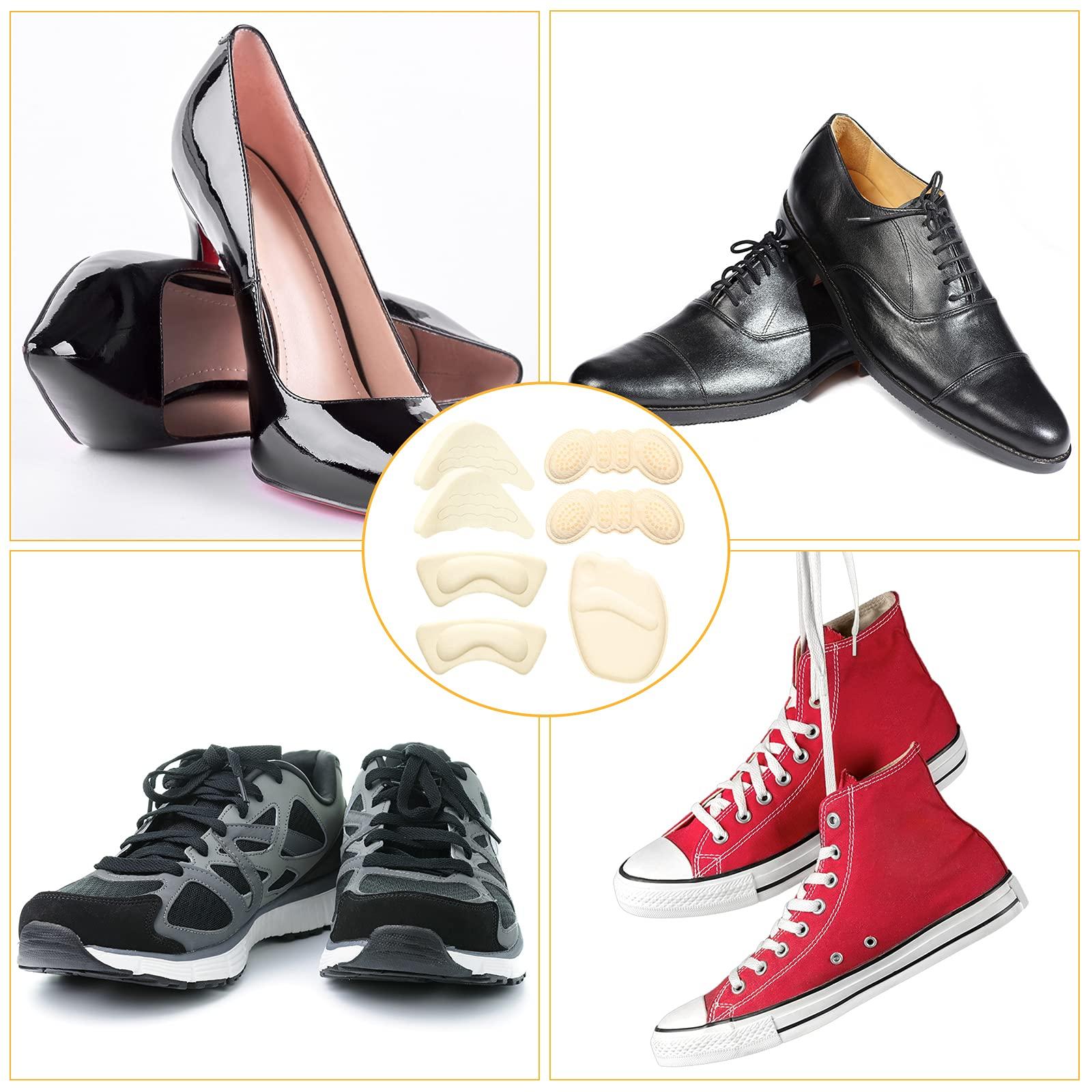 Geyoga Geyoga 12 Pairs Shoe Filler High Heel Cushion Pads Adjustable Toe Filler Inserts Front Insoles Heel Grips Liner Insert For Preventing Too Big Shoe From Heel Slipping Blisters Relieve Pain,Beige