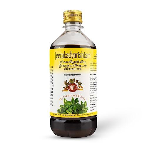 AVP THE ARYA VAIDYA PHARMACY (COIMBATORE) LTD AVP THE ARYA VAIDYA PHARMACY (COIMBATORE) LTD Jeerakadyarishtam 450Ml | Herbal Concoction | Helps In Constipation | Beneficial With Digestion | Beneficial In Post-Partum Condition