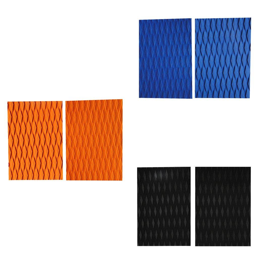 UJEAVETTE UJEAVETTE 2 Pieces Eva Traction Pad Surf Sup Deck Grip for Surfboard Kiteboard Orange