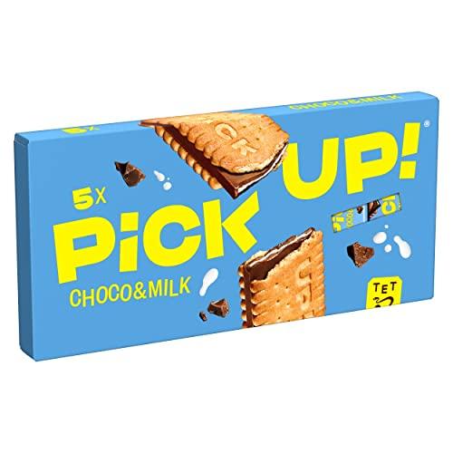 Bahlsen Bahlsen Pick up Choco & Milk, Bar With Crunchy Milk Chocolate And Delicate Milk Cream Between Two Biscuits, The Snack For On The Go,(5 x 28g) 140g