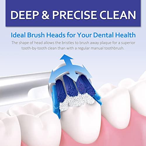 PEPECARE 8 Pack Replacement Toothbrush Heads Compatible with Braun Oral-B Professional Care 500 1000 2000 2500 3000 5000 Vitality Pro Smart Genius Toothbrushes
