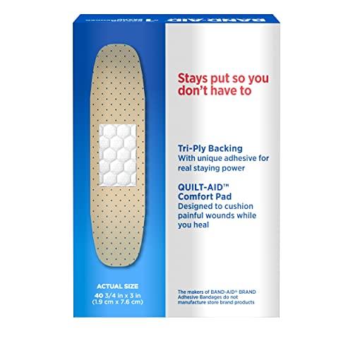 Band-Aid Band-Aid Brand Tru-Stay Sheer Strips Adhesive Bandages for First Aid and Wound Care, All One Size, 40 ct