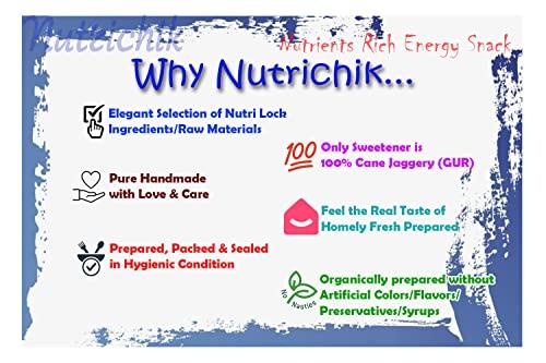 Nutrichik Nutrichik Peanut Burfi - Crushed Peanut Chikki - Manila Mittai - Nilakkadalai barpi - Coco Mittai - 200gm (2 Packs)