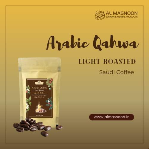 Generic AL MASNOON Saudi Qahwa Light Roasted Arabic Saudi Coffee | Ground Coffee Rich in Saffron & Ginger 100 GMS