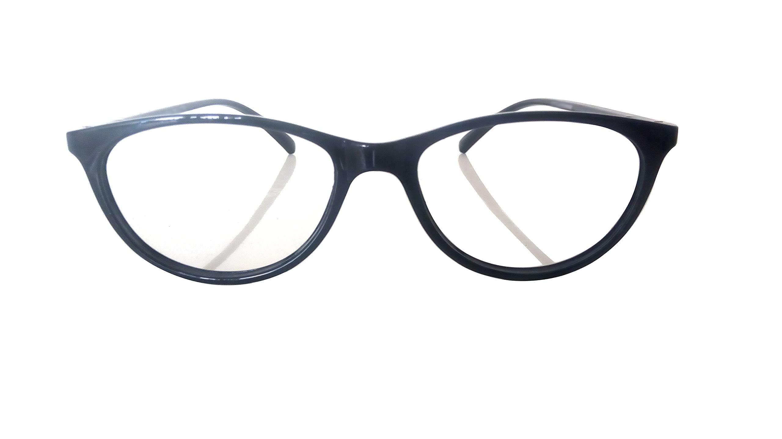 N Specs N Specs reading glasses for men & women unisex cat eye type black coloured unbreakable tr frame with unbreakble fiber glasses (+1.75)