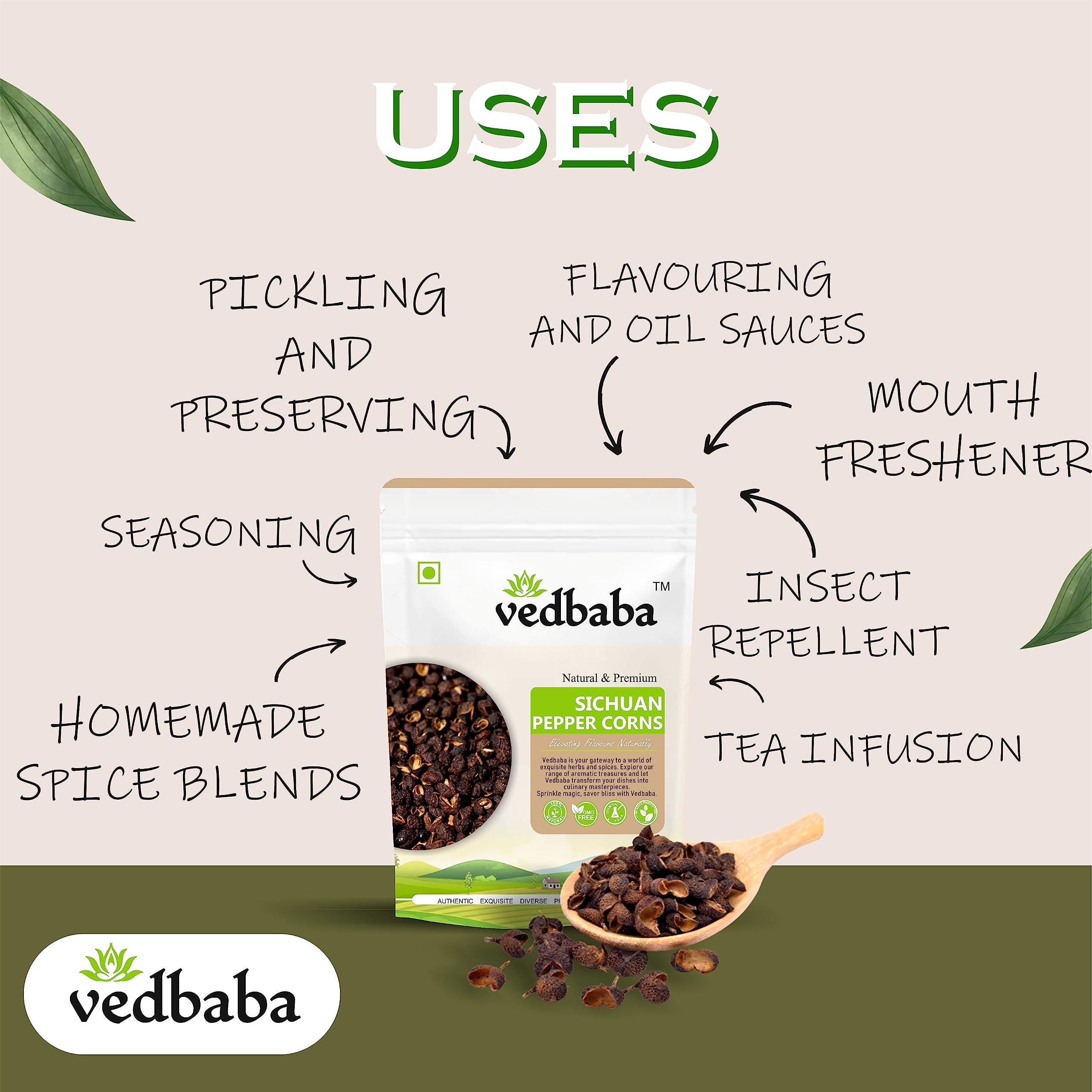 Ved Baba Vedbaba Sichuan Peppercorns | Schezwan Pepper Seed | Szechuan Peppercorns | Sichuan Pepper Corn (100 GM)