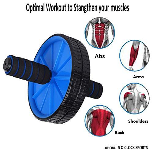 5 O'Clock Sports 5 O'CLOCK SPORTS Combo of 3 Single Spring Tummy Trimmer with Tummy Twister and Ab Roller for Men and Women (Multicolor)