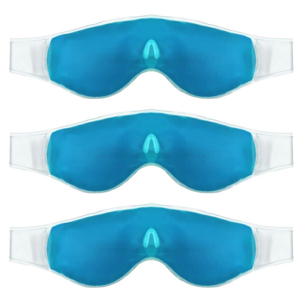 MUAC MUAC Cool Gel Eye Mask Summer Ice Cooling Sleeping Mask for Eye Patches Remove Dark Circles Fatigue Cool Eye Patch Pads Eye Care (Pack Of 3)