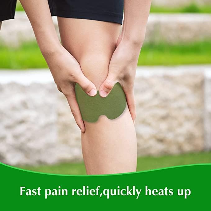 OAN OAN Knee Pain Relief Patches, Wormwood Pain Relief Patches, Knee Relief Patches Kit Quick Relief of Pains for Knee, Back, Neck, Shoulder, Waist (Pack of 10)