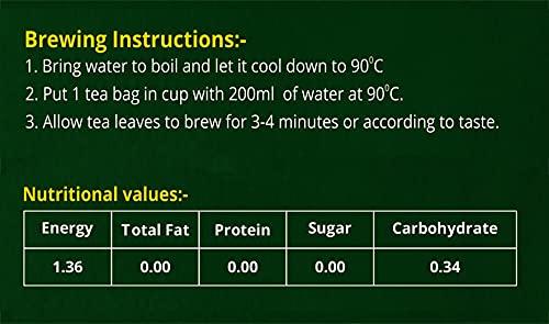 Green Vibe Green Vibe® lemon ginger premium natural dip green tea- lemon peel and ginger antioxidant stress relieving & refreshing immunity boosting - 30 pyramid tea bags [30 cups