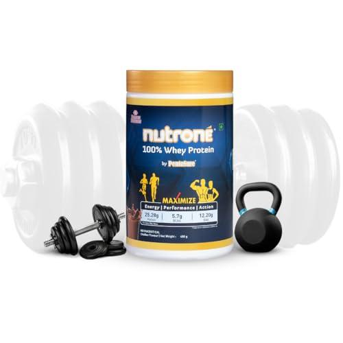 Nutrone Nutrone 100% Whey Protein Powder by PentaSure | Choffee 480g | Per Serving 25.28g Protein, 5.7g BCAA, 12.20g EAA for Gym workout and Athletic needs | With Free Shaker
