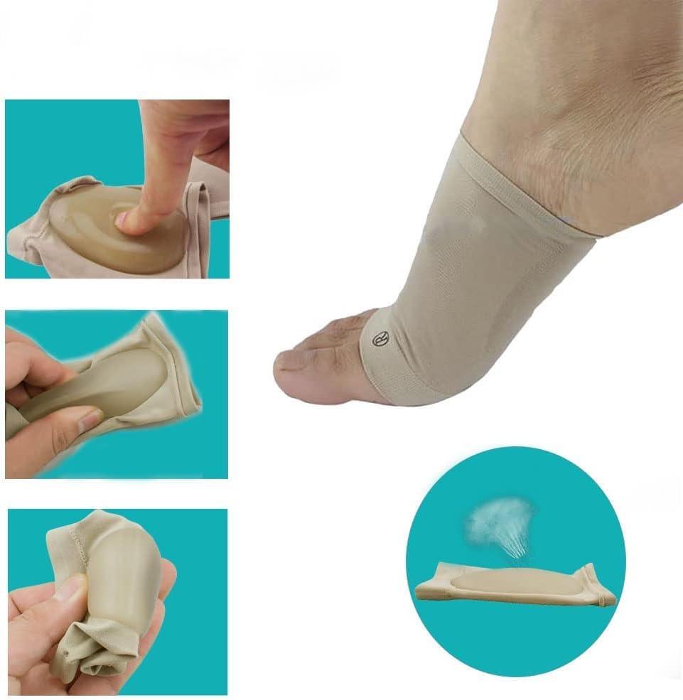 MANTRAVIB MANTRAVIB Foot Medial Arch Support Flat Feet Correction Sleeve With Cushion Plantar Fasciitis Insoles Leg Foot Pain Care Orthopedic Shoes Slippers For Men & Women (2 Pair)