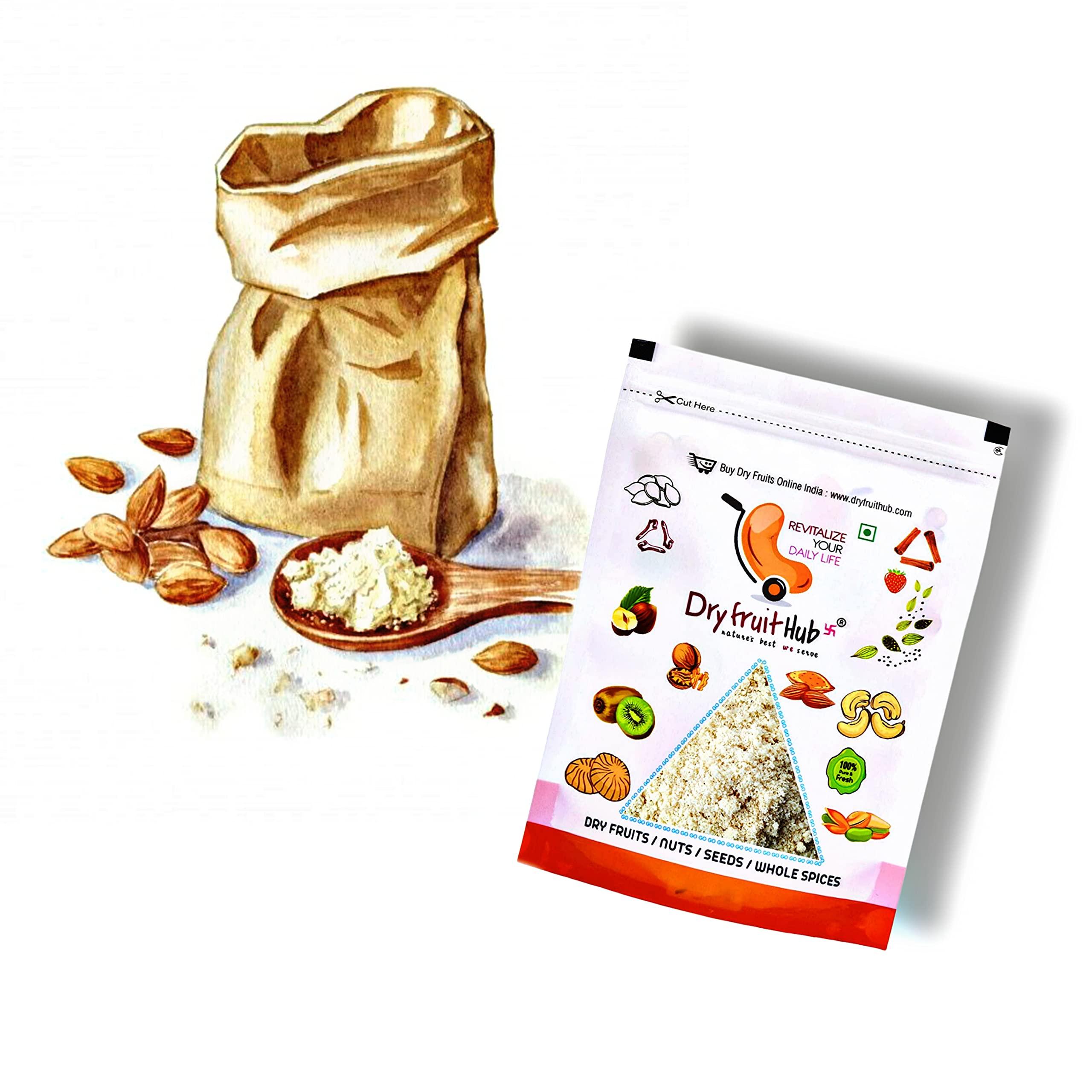 Dry Fruit Hub Dry Fruit Hub Almond Flour 400gm ,100% Pure Badam Powder,Almond Flour For Baking ,Almond Flour Blanched,Almond Flour Without Skin ,Almond Flour For Keto Diet (Almond Flour 400gm)