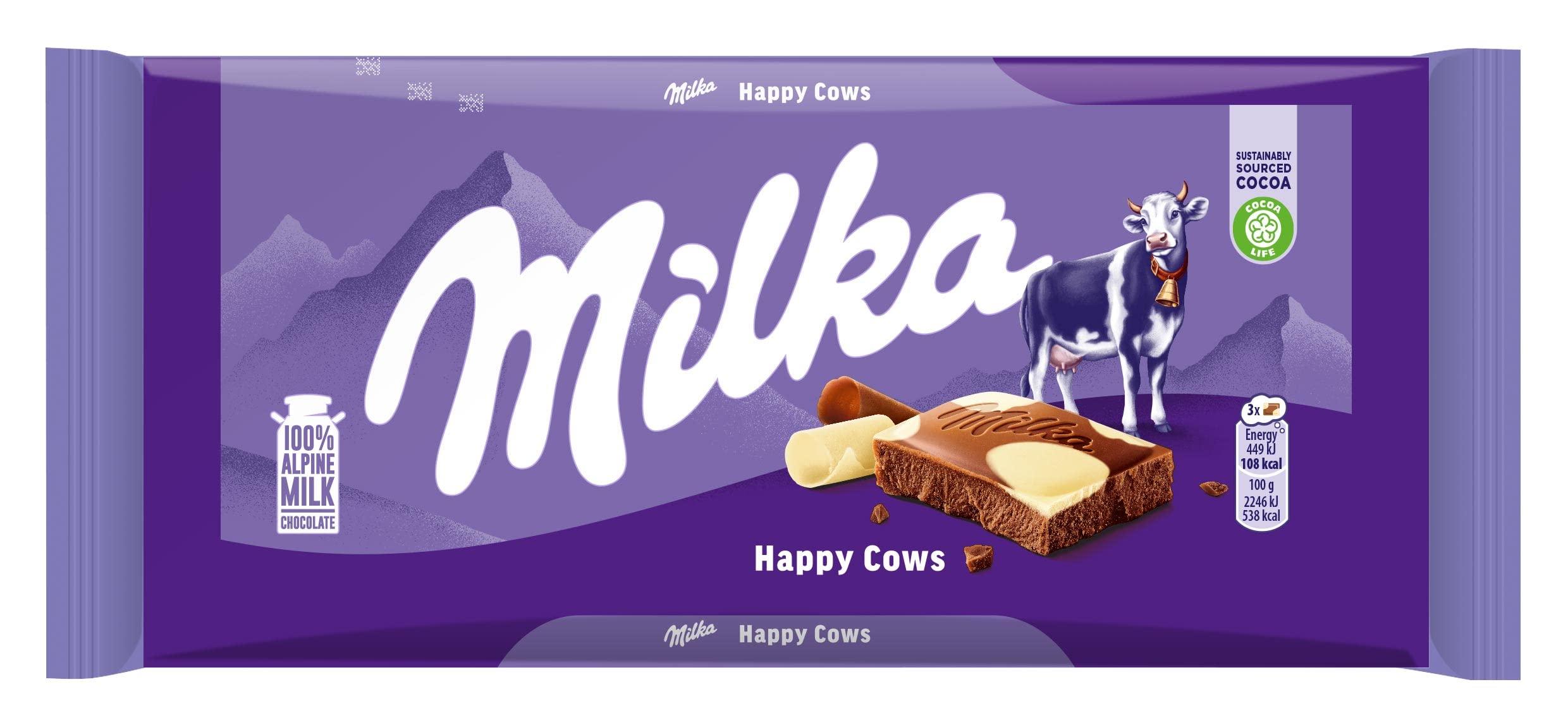 Milka Milka Happy Cows Chocolate, 100 g