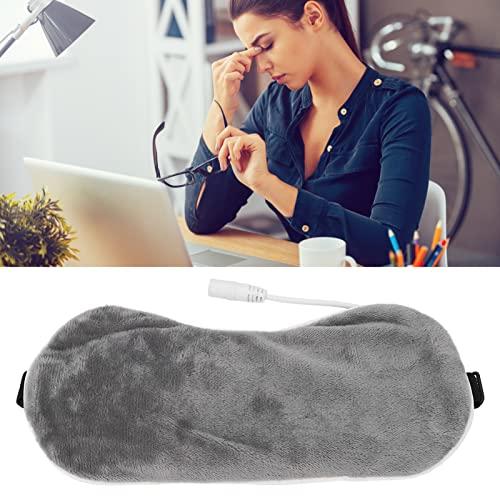 DUHJ Heating Blindfold, Electric Nourish Eyes 5 Gear USB Blindfold Blackout for Sleeping for Teachers (Gray)