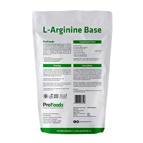 ProFoods Profoods L Arginine Base Powder (125 grams)