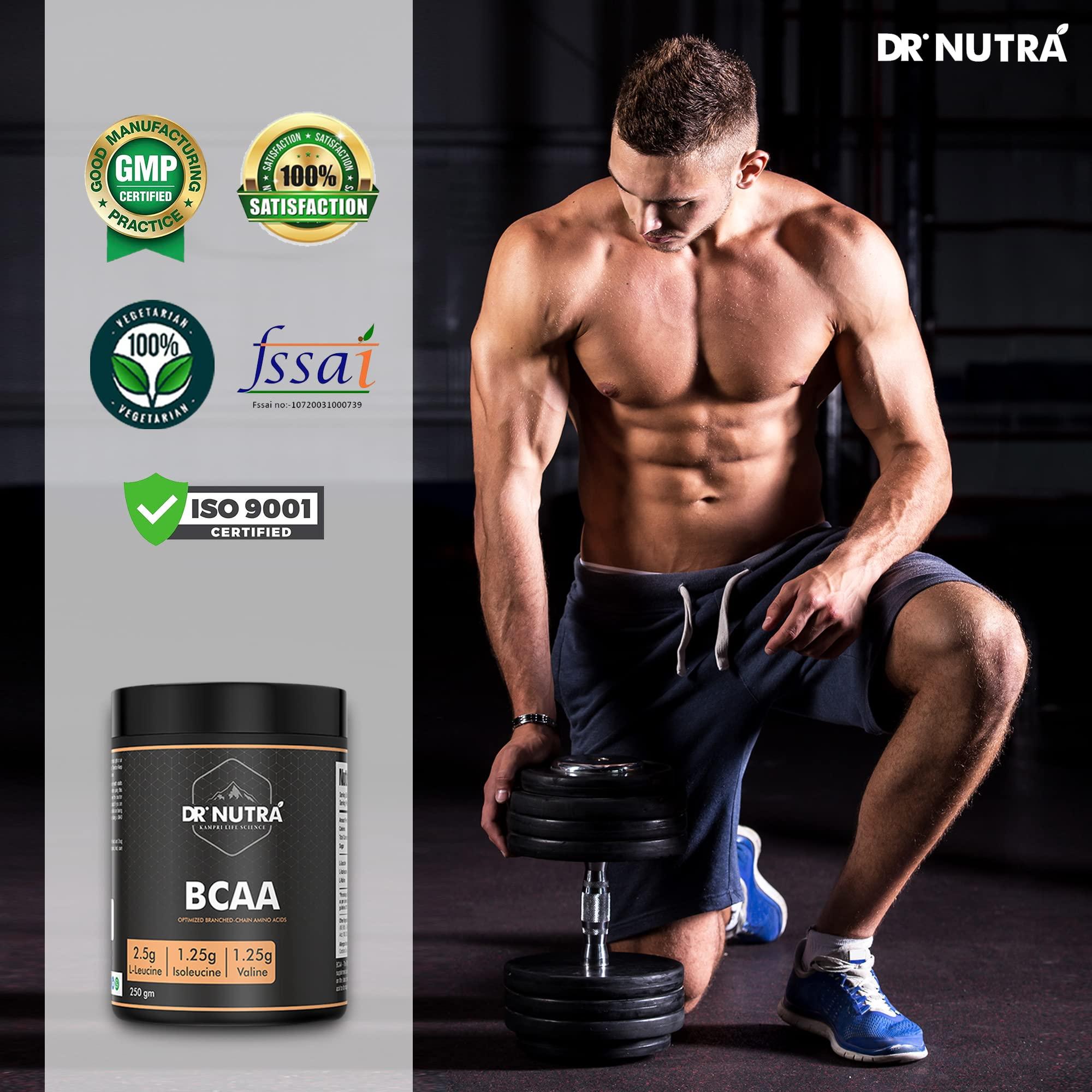 Dr.NUTRA Dr.NUTRA BCAA 2:1:1 Vegan BCAA Powder, 5 Grams of Amino Acids, Caffeine Free, Pure Powder Pre-Post Workout (Green Tea)