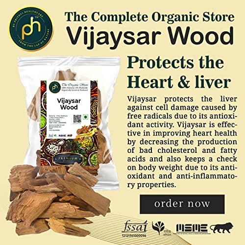 PH PHs Organic Vijaysar Ki Lakdi 200gm Vijaysar wood | BarkIndian Kino Pterocarpus Marsupium | Good for Diabetes and liver management | Prevents hairs greying
