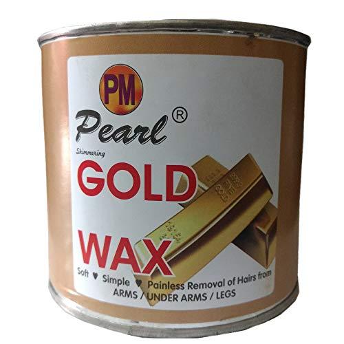PMPEARL PMPEARL Waxing Kit/Wax Kit Combo Includes (GOLD Wax + Wax Strips + Wax Spatula)
