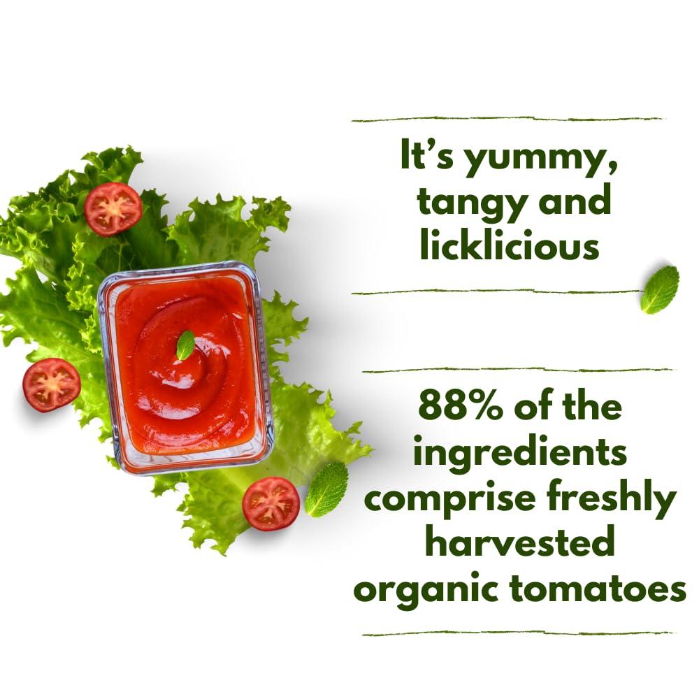 My Organic Earth My Organic Earth - Tomato Ketchup (Pack of 2)| Certified Organic Tomato Ketchup | Low on Sugar | 88% Fresh Organic Tomatoes | (300gm x 2)
