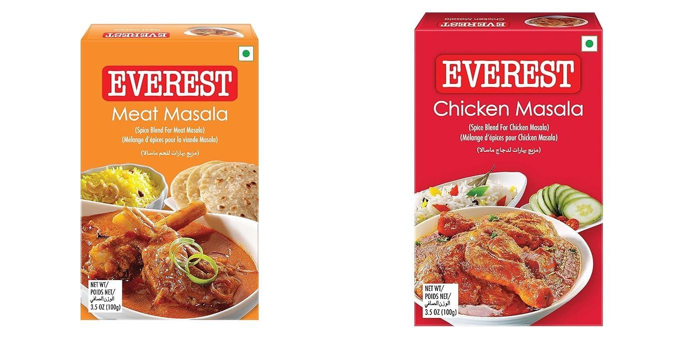 Pink Delight Everest Spices| Meat Masala 100 Gm+ Chicken Masala 100 Gm| Pack of 2| 200 Gm+ Spice Sprinkler