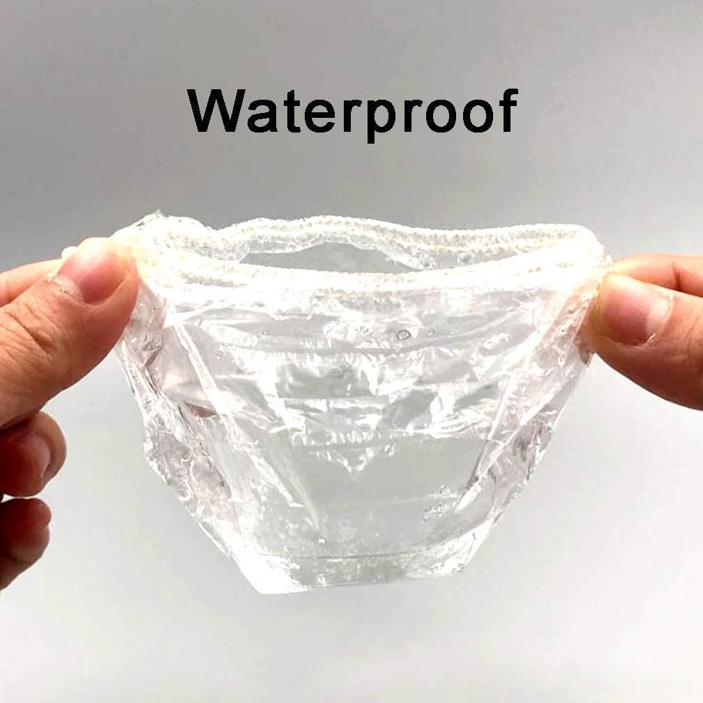BAERFIT BAERFIT 100 Pieces Waterproof Ear Cover Protect from Water Spa Home Use Hotel and Hair Salon, Waterproof Ear Protector, Bathing Ear Cover Caps, Covers for Hair Dye, Shower, and Bathing
