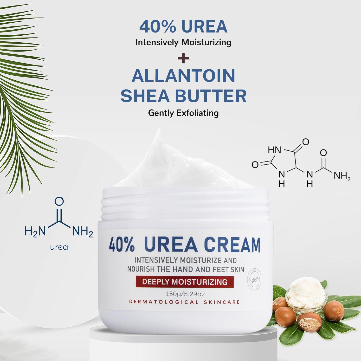 OUKEYA OUKEYA Urea Cream 40 Percent, Urea Foot Cream for Dry Cracked, 40 per Urea Lotion for Feet Maximum Strength