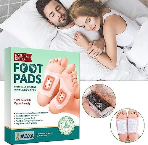 JIAVAXA Detox Foot Patches, Pain Free Foot Pads for Stress Relief Sleep, Remove Toxins Cleansing Detox Foot Patches Kit for Release Body,Natural ingredients Ginger Adhesive Foot And Body (PADS DETOX PAD K 40)