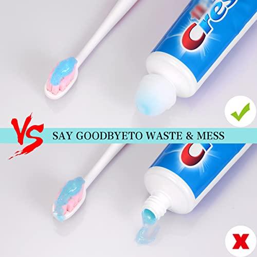 HIJAJA Self-Closing Toothpaste Caps,5 Pcs Toothpaste Squeezers Cap Keeps Toothpaste No Mess or Waste ,Simple and Practical for Every Home by fudiguo