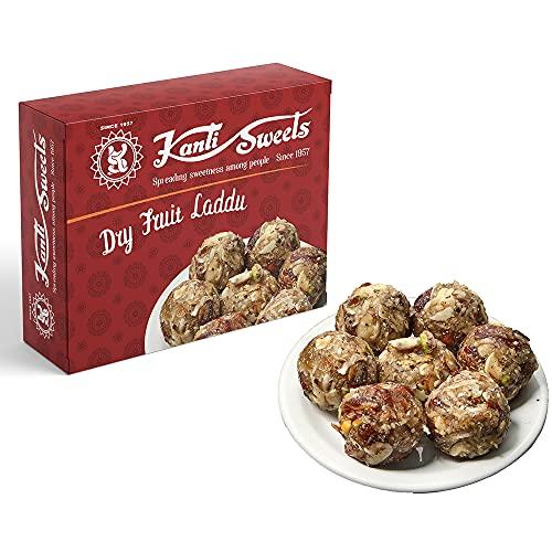 Kanti Sweets Kanti Sweets Dry Fruit Laddu, Made with Dry Fruits, Dry Coconut and Jaggery - 500g (Pack Of 1)