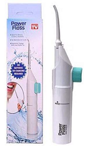 SKYLIT SKYLIT (Pack-2) Water-Jet Flosser Air technology Cords Speed Dental Care Tooth Pick Power Dental Cleaning Whitening Teeth Kit Power Floss Air Powered Dental Water Jet for Tooth Cleaner Teeth Using (Wh