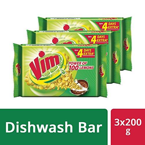 VIM Vim Dishwash Bar - 200 g (Pack of 3)