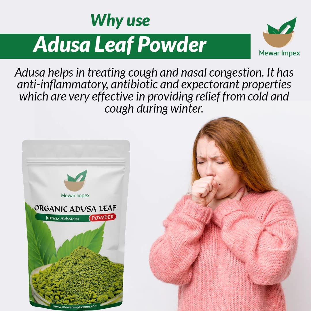 Mewar Impex Mewar Impex Adusa Leaf Powder 400 gm | Aadathodai | Vasa Pure Leaves |Vasaka | Adhatoda Vasica | Adalodakam Leaves Herbal Powder