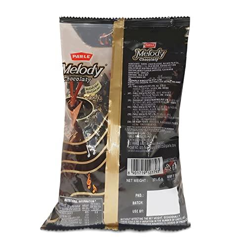 Parle Parle Melody Chocolaty Candy, 371.45Gram - Strawberry, Caramel, Chocolate