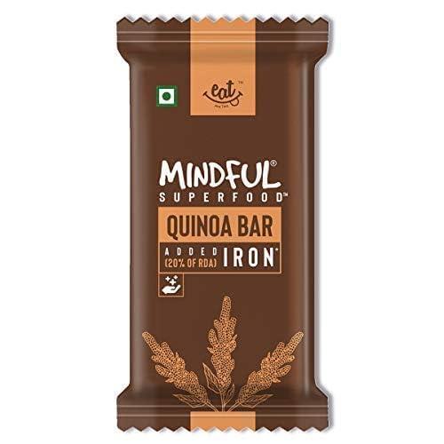 EAT Anytime Eat Anytime Healthy Energy Quinoa Bar | Gluten Free & High Fiber | Energy Bar Sugar Free | High Protein Bar | Healthy Bar & Breakfast Protein Bar | Quinoa Bar/Energy Bar -600gm(24Pcs.of 25Gm)