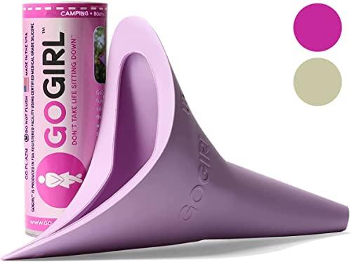 Go Girl GoGirl Female Urination Device (FUD) - #1 FUD Made in The USA. Pee Standing Up! Portable Female Urinal for Women, Soft, Flexible, Reusable, Pee Funnel Medical-Grade Silicone, Patented Design.