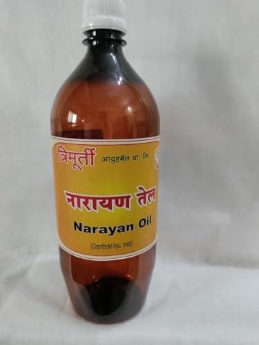 TRIMURTI AYURVED TRIMURTI AYURVED Narayan Oil for Massage, Muscle Pain, Uterine Tonic, Yellowish(1 Ltr)