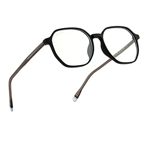 ROYAL SON ROYAL SON Polygon Blue Ray Cut Transparent Eye glasses For Men Women