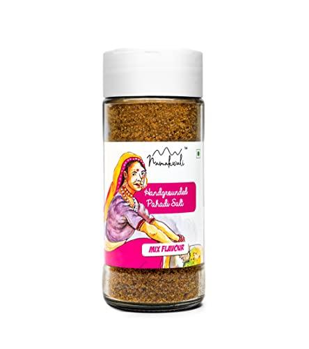 Namakwali Namakwali Pahadi Flavoured Salt Hand Grounded On Silbatta (Authentic Mix Flavour) , 160 Gram (Pack of 2)