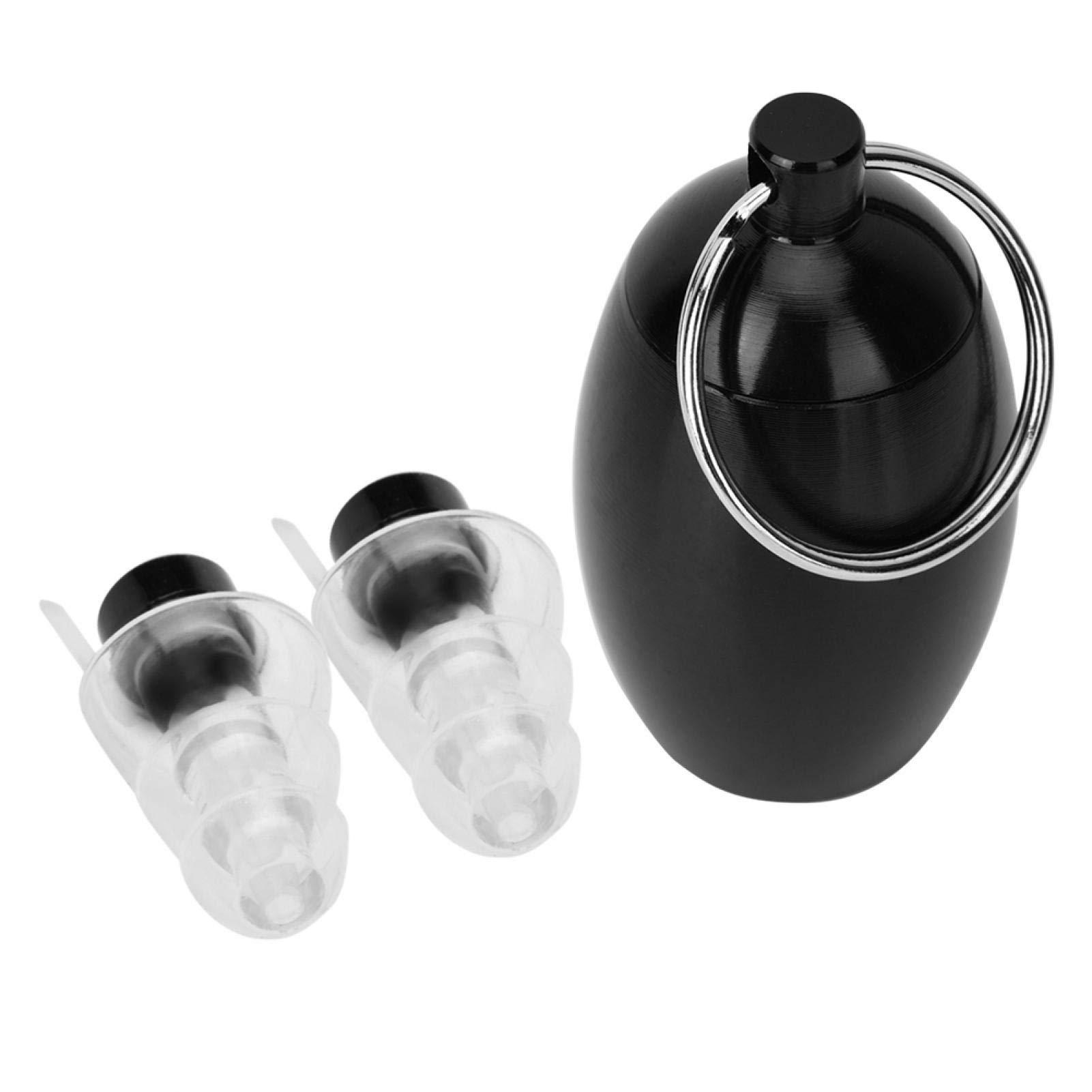 Dpofirs Earplugs, 27db Noice Reduction Rate Music Ear Plugs, High Fidelity for DJ Bars(black)