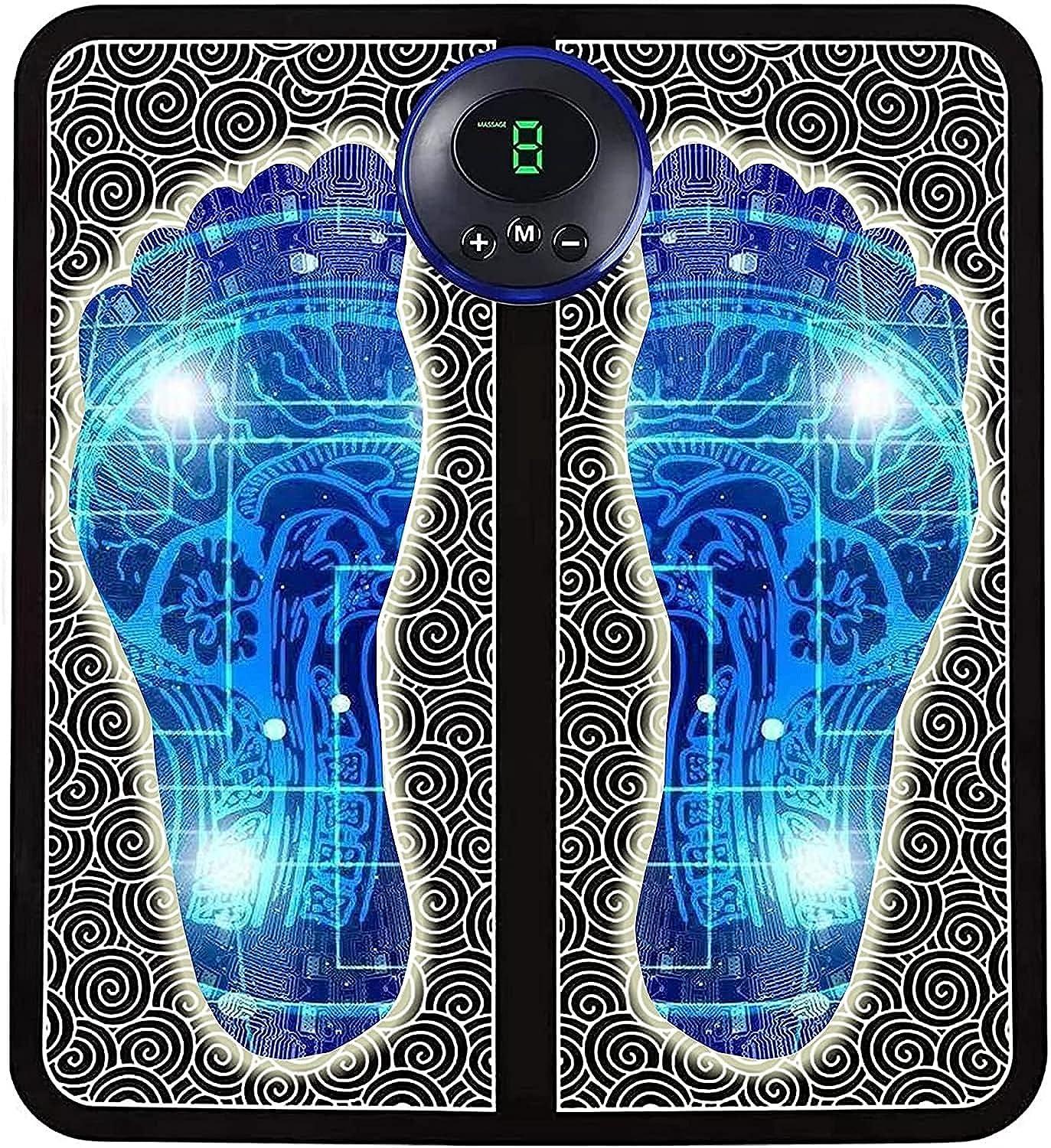 Prakash Sales Prakash Sales Foot Massager Wireless Ems Massage Machine,Rechargeable,Portable,&Foldable Design 8 Modes 19 Intensity Levels For Ultimate Pain Relief Foot Massager Pain Relief Wireless,