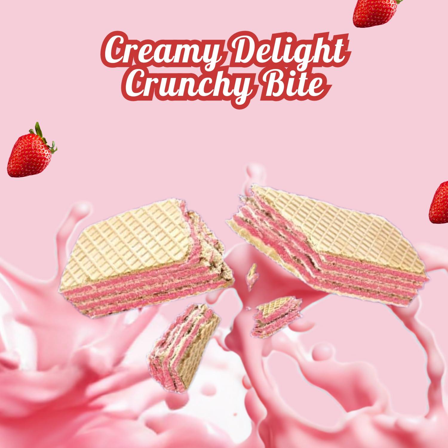 PICKWICK PICKWICK Strawberry Flavoured Wafer Biscuits - Combo Pack (75gm x 3)