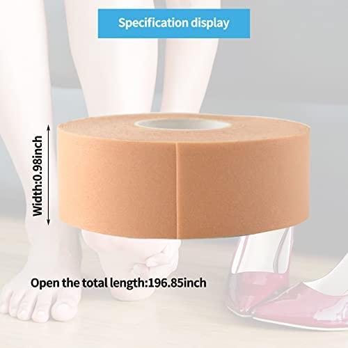 Jokupey 6Rolls Blister Tape Toe Tape Foot Blister Protection Heel Blister Protection for Hiking, High Heel Heel Protection Pad Sheet