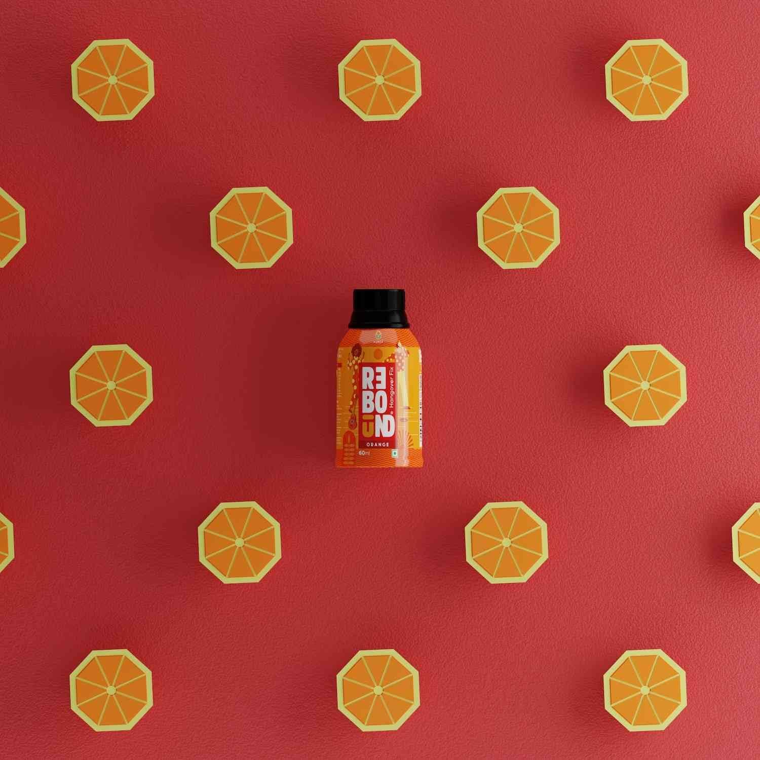 Rebound Rebound Orange Flavor Pack Of 6 - Clinically Proven Anti- Hangover Drink | 100% Safe & Vegan | Made With Natural Ingredients | Hangover Free Wake Up Next Day | Pocket Friendly | No Side Effects